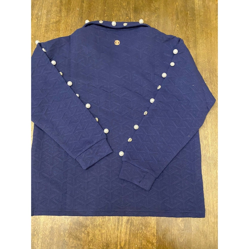 Simply Southern Sweater Women's Blue Size Small Oversized - Picture 4 of 5